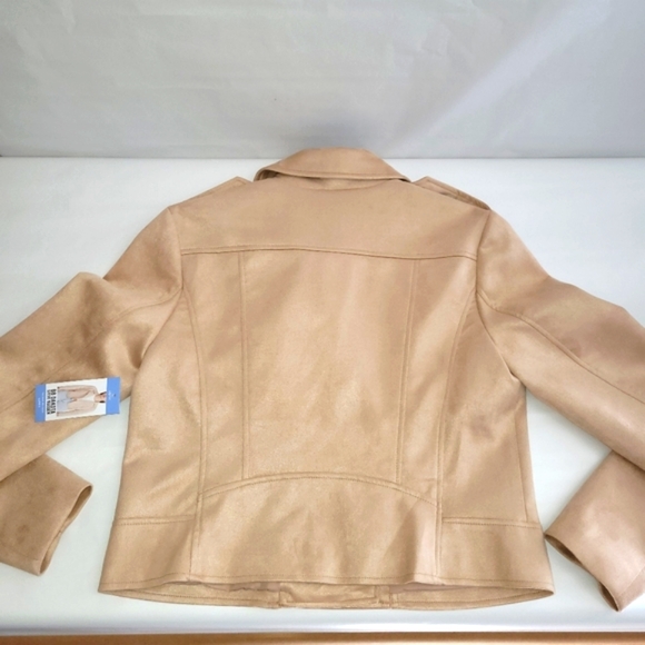 NWT BB Dakota by Steve Madden Ladies Vegan Suede Moto Jacket - Picture 14 of 15